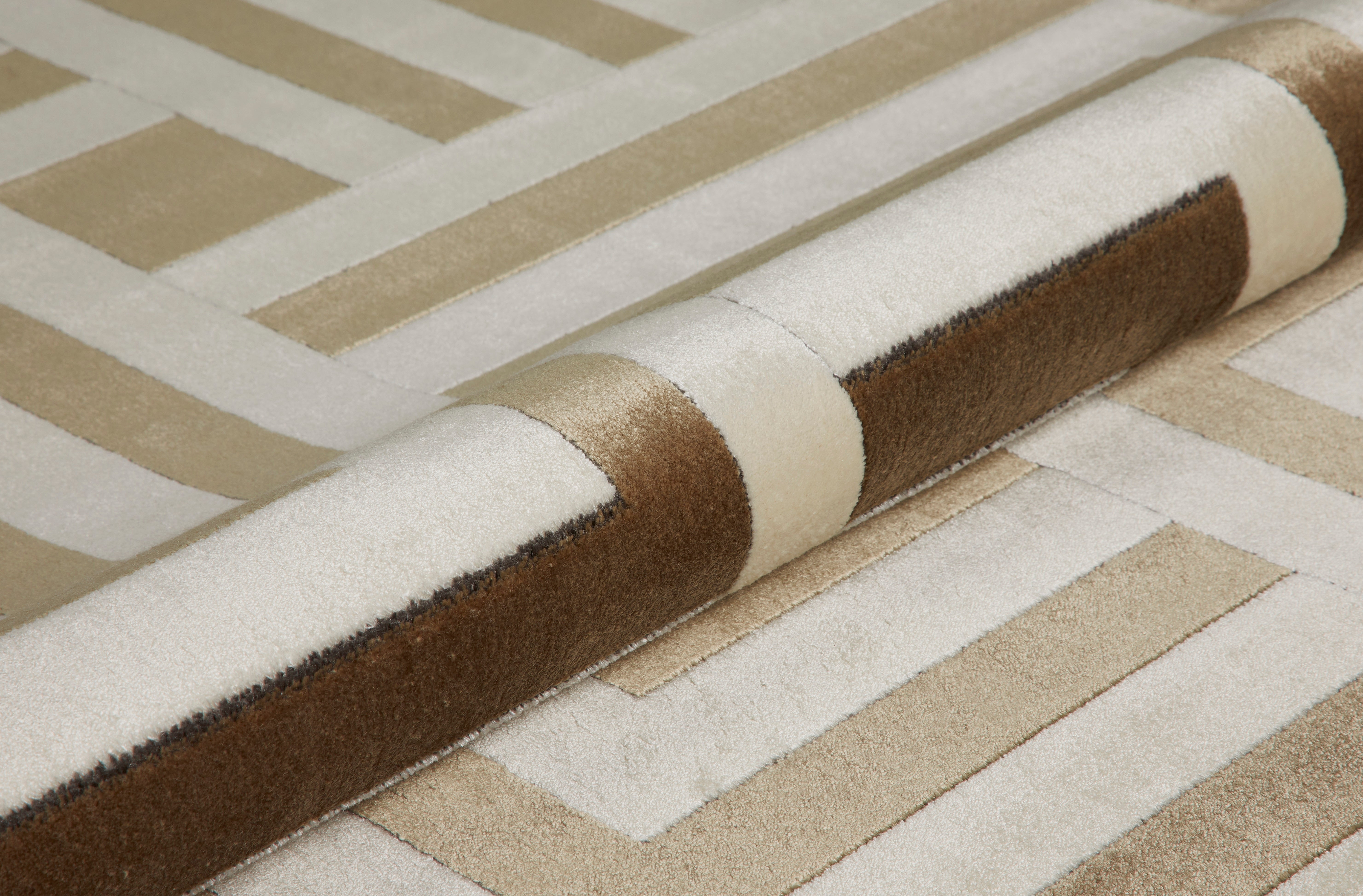 Concept Looms Lugano LUG01 Ivory/Gold Large Rectangle Rug